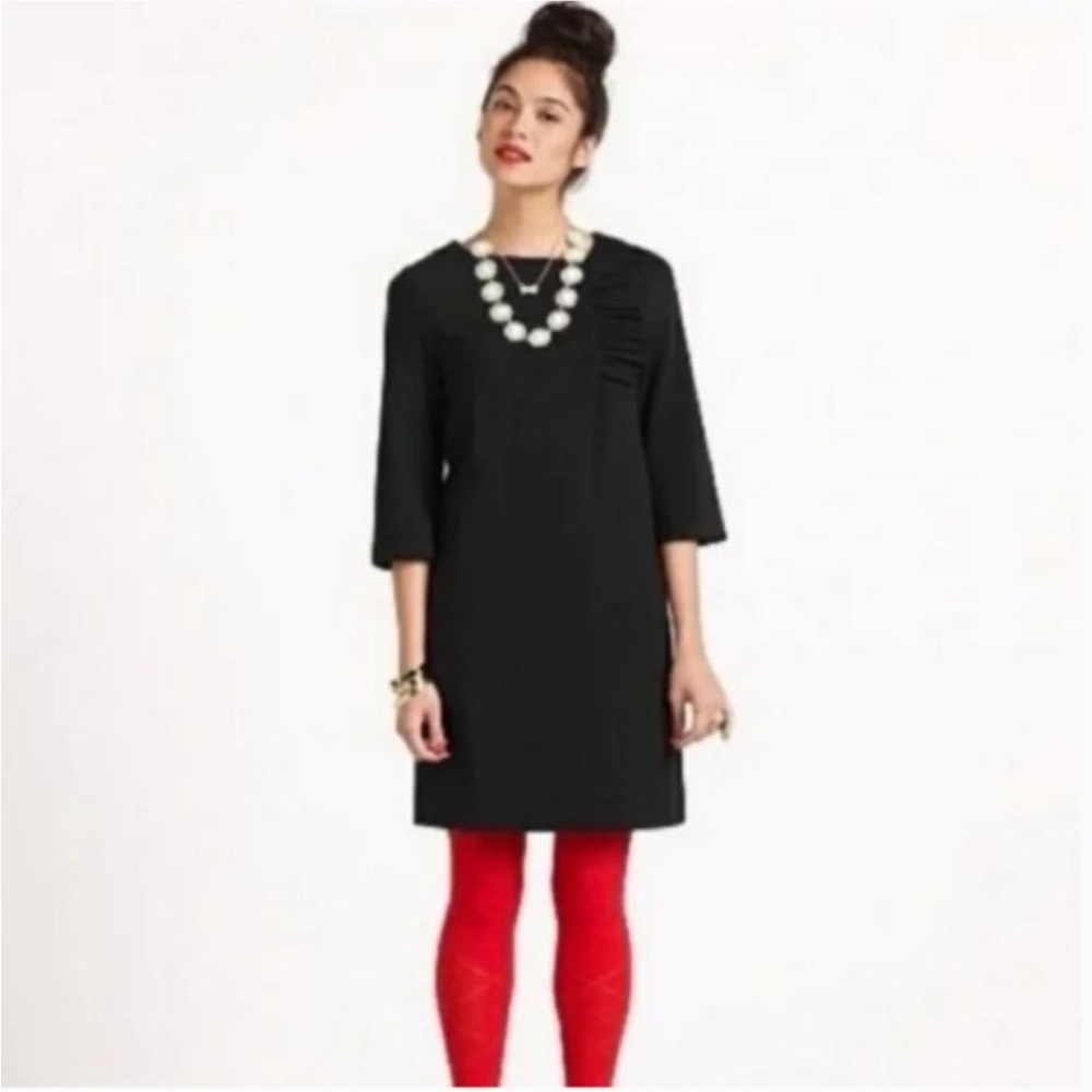 Kate Spade Black Ponte‎ Dress with 3/4 Sleeves